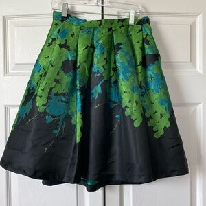 ONE OF A KIND EVA FRANCO SKIRT BLACK GREEN WITH POCKETS